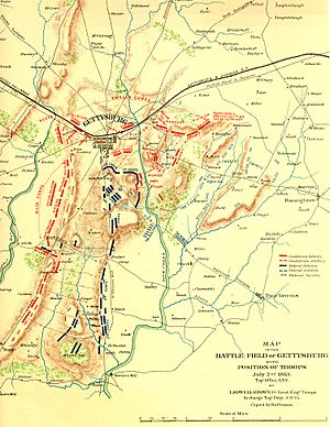 Gettysburg Topographical Map