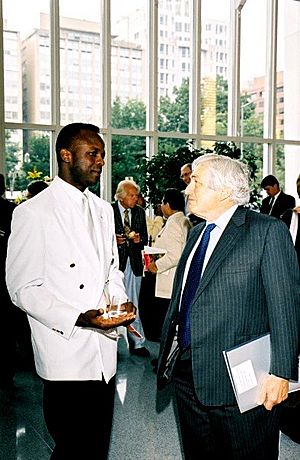 Ibiyinka Alao and James D. Wolfensohn in Washington DC