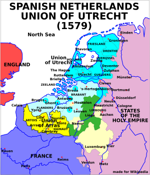 Map Union of Arras and Utrecht 1579-en