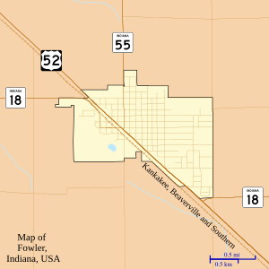 Map of Fowler