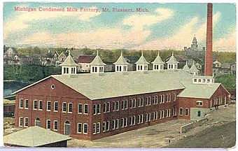 Michigan Condensed Milk Factory Mt Pleasant c 1916.jpg