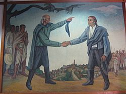 Mural de Hidalgo y Morelos en el Museo Casa de Morelos