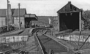 Rothbury station, 1953 (geograph 5190727)