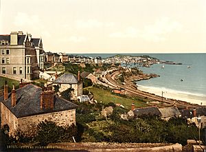 St. Ives, Porthminster Bay, Cornwall, ca. 1895
