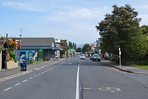 Commercial Street (State Highway 60), the main street of Tākaka