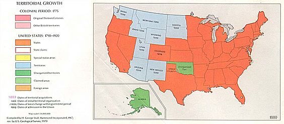 USA Territorial Growth 1880