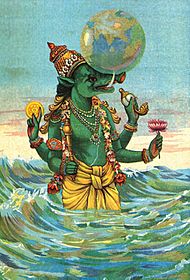 Varaha Avatar by Raja Ravi Varma