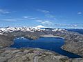 View above Mount St. Helens National Volcanic Monument in Washington 2