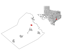 Location of Hungerford, Texas
