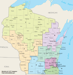 Wisconsin Congressional Districts, 113th Congress