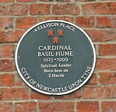 Basil Hume plaque