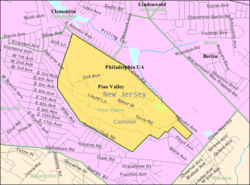 Census Bureau map of Pine Valley, New Jersey