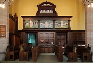Chancel of Wallasey Unitarian Memorial Chapel
