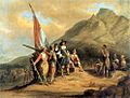 Charles Bell - Jan van Riebeeck se aankoms aan die Kaap