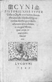 Cino da Pistoia – Lectura in Codicem, 1547 – BEIC 11058220f