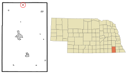 Location of Cortland, Nebraska