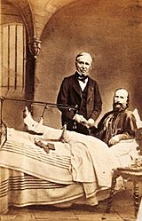 Garibaldi after being wounded on the Aspromonte Massif