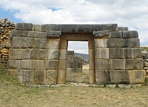 Huánuco Pampa Archaeological site - doorway