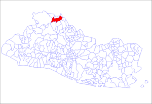 Location of the municipality of La Palma in El Salvador