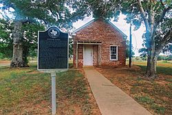 Leesville School House with Historical Marker.jpg