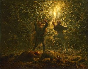Millet, Jean-François II - Hunting Birds at Night