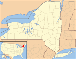 Fowlerville, New York is located in New York