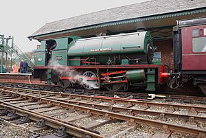 Peckett and Sons OQ Class 0-6-0ST No. 2150 Mardy Monster at the Elsecar Heritage Railway.jpg