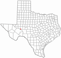 Location of McCamey, Texas