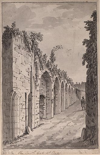 The South Gate at Rye by Samuel Hieronymus Grimm