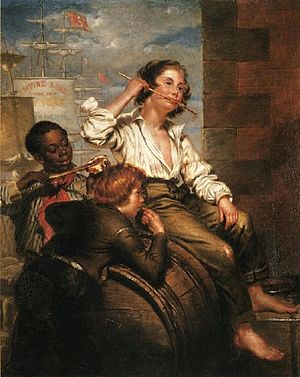 Boys Pilfering Molasses by George Henry Hall