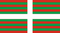 Flag of the Basque Country (original Arana proposal)