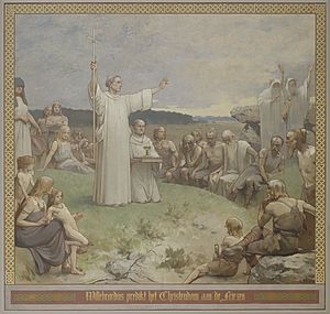 Georg Sturm, Willibrordus predikt het Christendom aan de Friezen
