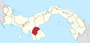 Location of Herrera Province in Panama