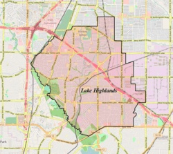 Town Creek, Dallas is located in Lake Highlands