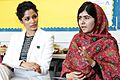 Malala and Freida Pinto meet the Youth For Change panel