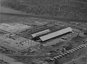 Pineapple cannery under construction at Northgate, 1946 (7505244710)