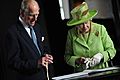 Queen and Prince Philip visit to Titanic Belfast (8178394614)