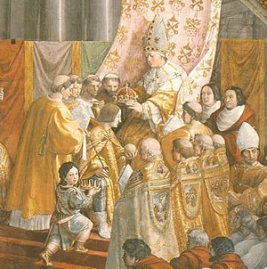 Raphael - Coronation of Charlemagne (cropped)