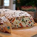 Stollen with candied fruits