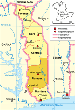 Togo-karte-politisch-plateaux