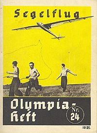 1936 Olympics Gliding booklet