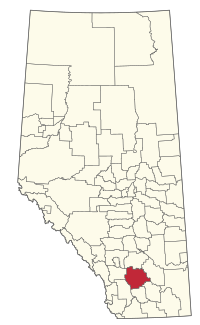 Location within Alberta