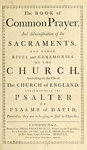 Book of Common Prayer 1760