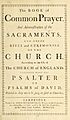 Book of Common Prayer 1760