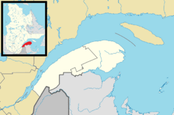 Matane is located in Eastern Quebec