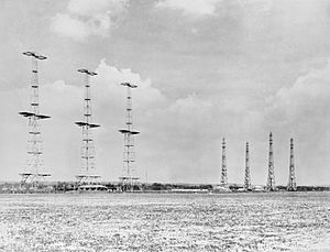 Chain Home radar installation at Poling, Sussex, 1945. CH15173