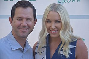 Cricketer Ricky Ponting and Rianna Ponting (24079181379)