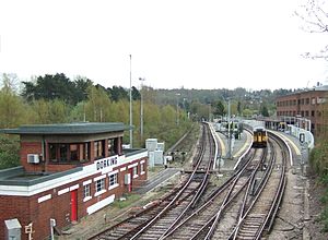 Dorking station and signal box (geograph-158885-cropped)