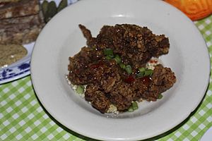 Fried chicken livers with Elizabeth's pepper jelly