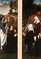 Gerard David - Triptych of Jean des Trompes side panels WGA
